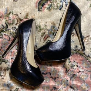 Womens Platform Stiletto Pumps l-Signature Brand🔥Pristine! W/foot pedals🌺 SZ 9